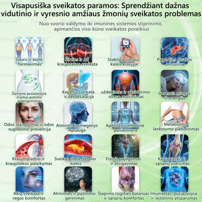 Oficiali parduotuvė 🌿Funutri® 10 in 1 medžiagų apykaitos formuojanti pleistras su nano mikroadatomis (Tik vieną kartą per dieną, matomi pokyčiai jau po 7 dienų) Skirta žmonėms, turintiems nutukimą, cukrinį diabetą, miego apnėją.