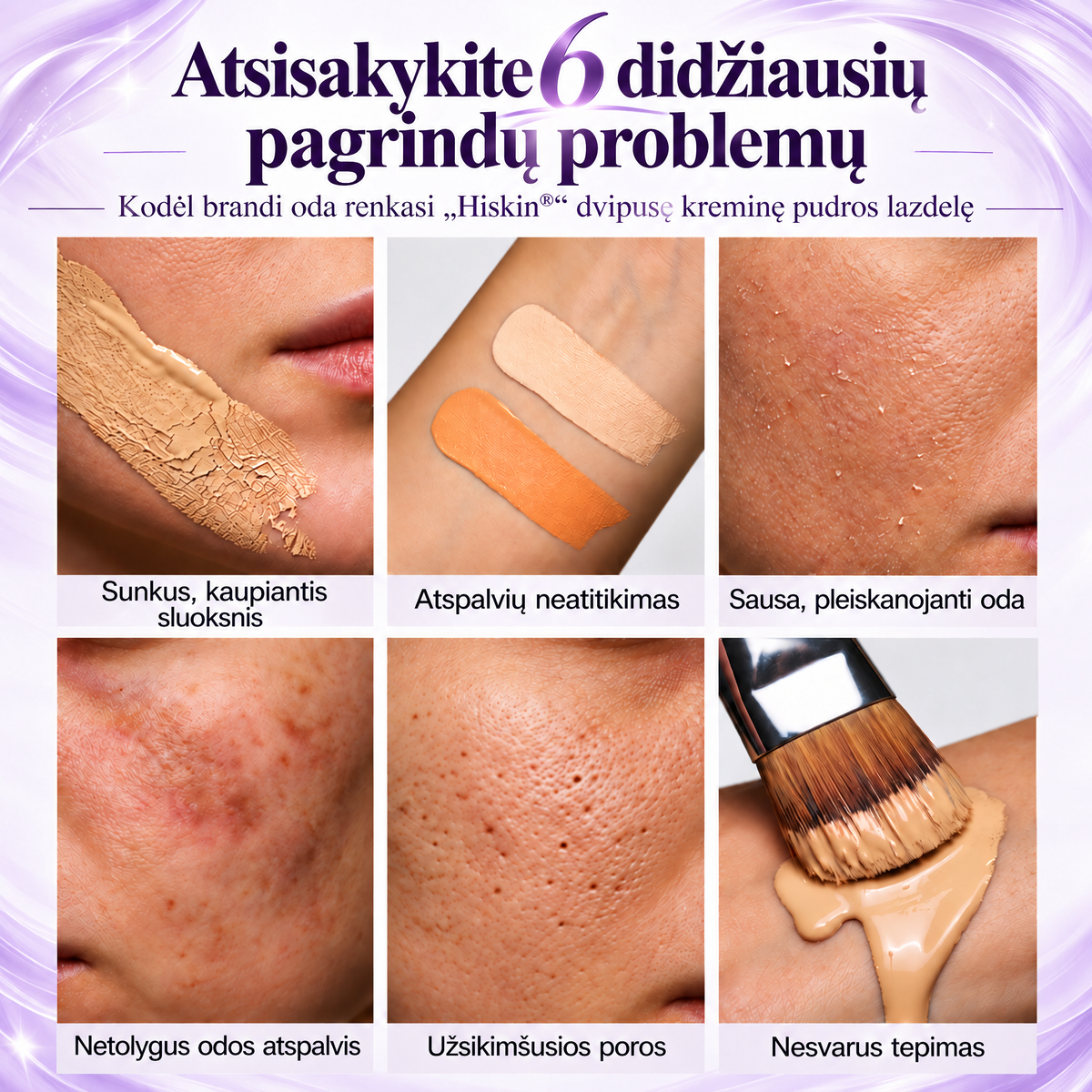 🔥 LIKO TIK 2 VALANDOS · 80% NUOLAIDA!  „Hiskin®“ dvipusis spalvą keičiantis makiažo pagrindo pieštukas | Užmaskuoja amžiaus dėmes, išlygina smulkias raukšleles ir drėkina odą – su integruotu šepetėliu jaunatviškam švytėjimui!