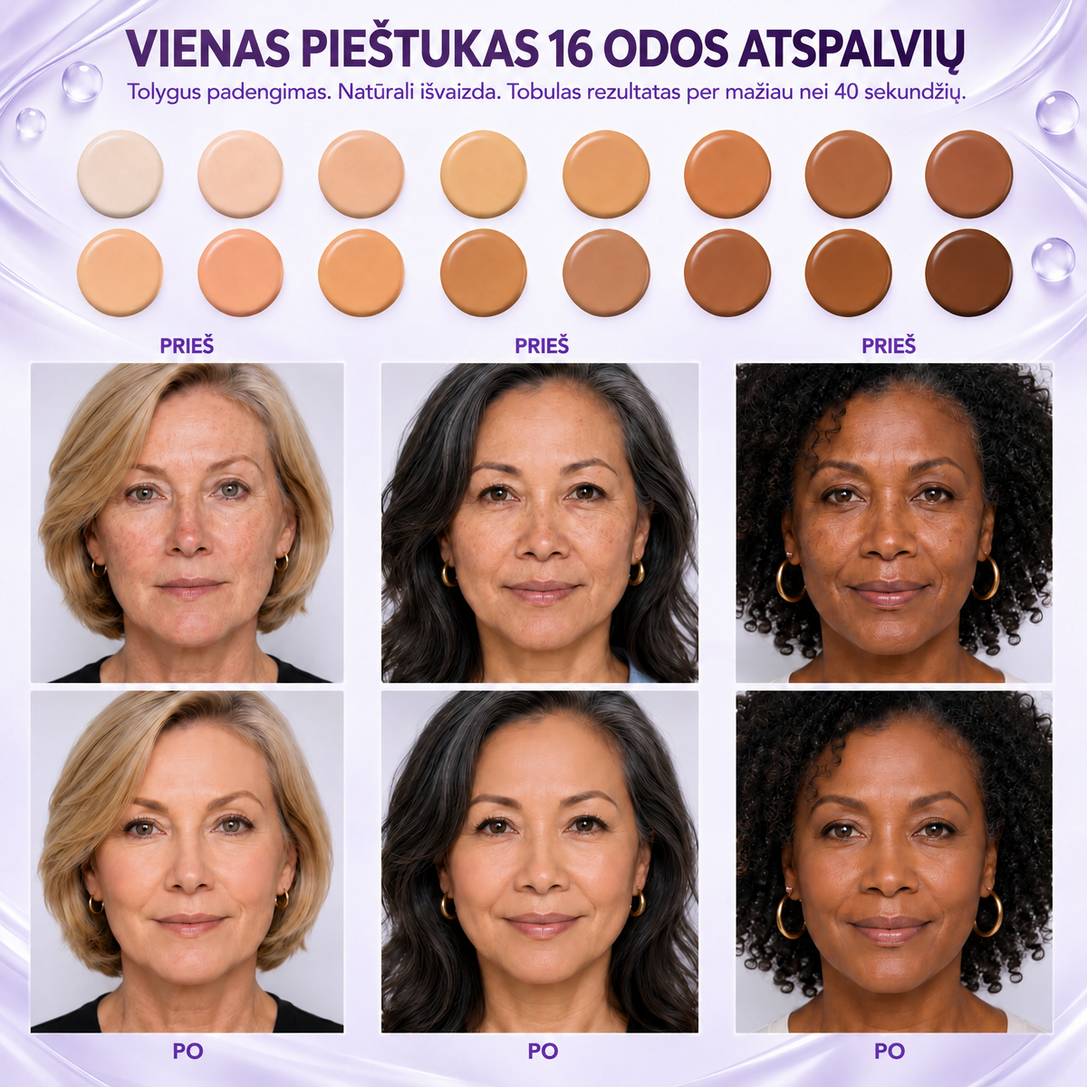 🔥 LIKO TIK 2 VALANDOS · 80% NUOLAIDA!  „Hiskin®“ dvipusis spalvą keičiantis makiažo pagrindo pieštukas | Užmaskuoja amžiaus dėmes, išlygina smulkias raukšleles ir drėkina odą – su integruotu šepetėliu jaunatviškam švytėjimui!