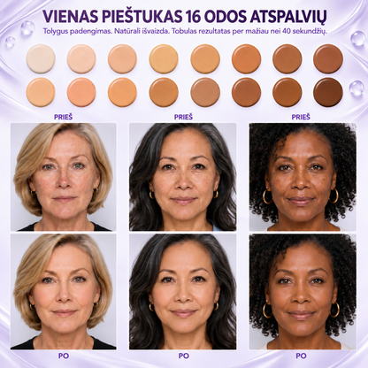 🔥 LIKO TIK 2 VALANDOS · 80% NUOLAIDA!  „Hiskin®“ dvipusis spalvą keičiantis makiažo pagrindo pieštukas | Užmaskuoja amžiaus dėmes, išlygina smulkias raukšleles ir drėkina odą – su integruotu šepetėliu jaunatviškam švytėjimui!