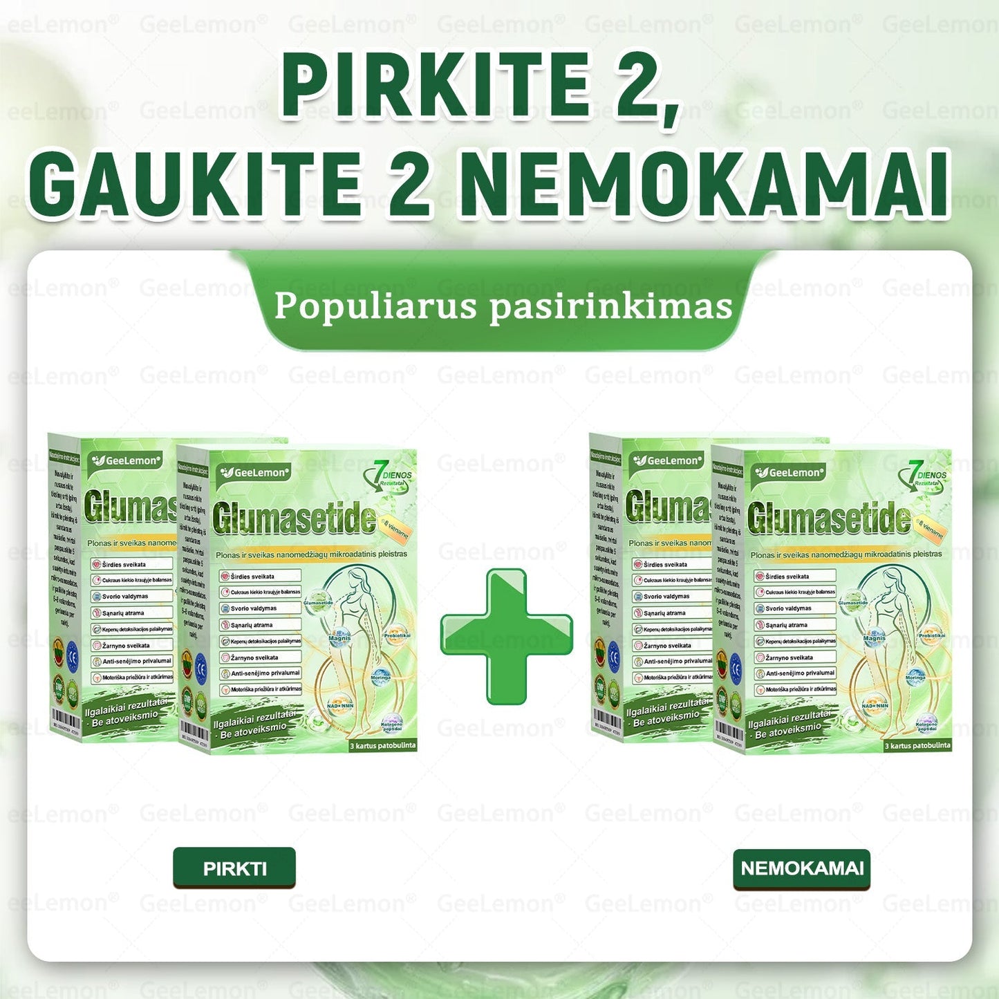 👉 Oficialus sertifikavimas 🔥 Tūkstančiai patenkintų vartotojų Lietuvoje🎁 𝐆𝐞𝑒𝐿𝑒𝐦𝐨𝐧® 𝐆𝐥𝐮𝐦𝐚𝐬𝐞𝐭𝐢𝐝𝐞 8 viename Liekninantis ir sveikatinantis nano pleistras su mikroadatomis 🇱🇹 (Tik kartą per dieną, matomi pokyčiai jau per 7 dienas)  ✅