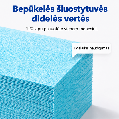 🧻Ribotą laiką – 52 % nuolaida💧🧹Vandenyje tirpstančios grindų valymo servetėlės
