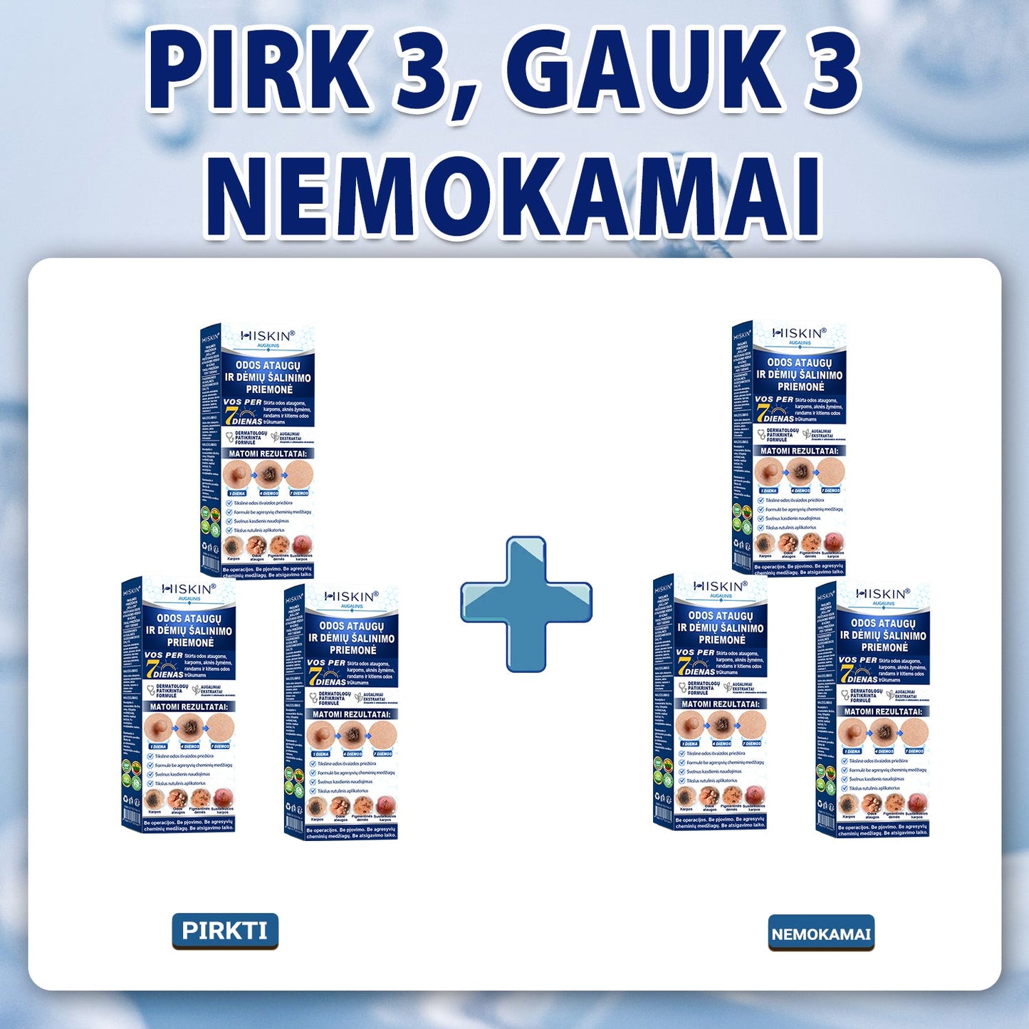 ✨𝐎𝐟𝐢𝐜𝐢𝐚𝐥𝐢 𝐩𝐫𝐞𝐤ė𝐬 ž𝐞𝐧𝐤𝐥𝐨 𝐩𝐚𝐫𝐝𝐮𝐨𝐭𝐮𝐯ė Hiskin® 𝟕 𝐝𝐚𝐲 𝐊𝐚𝐫𝐩𝐮𝐜𝐢𝐮 𝐢𝐫 𝐝𝐞𝐦𝐢𝐲 𝐯𝐚𝐥𝐢𝐤𝐥𝐢𝐬(Neskausmingas, be pėdsakų rutulinis rutulinis) 🚀