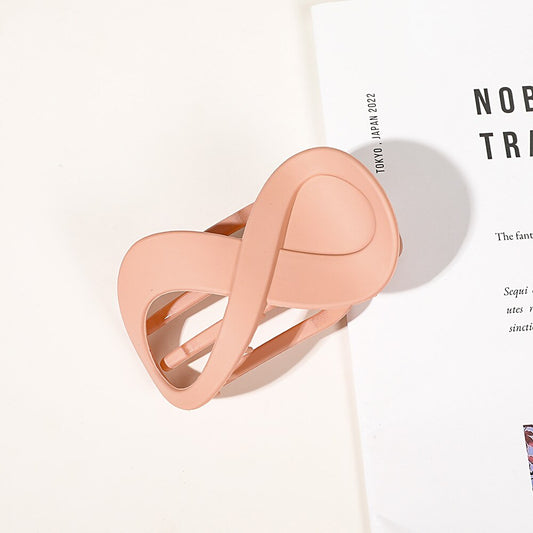 Trend PC Hair Clip Simple 8-shaped Infinity Styling Holder Shark Hair Claw Clip Hair Accessories For Women 2022 New Wholesale